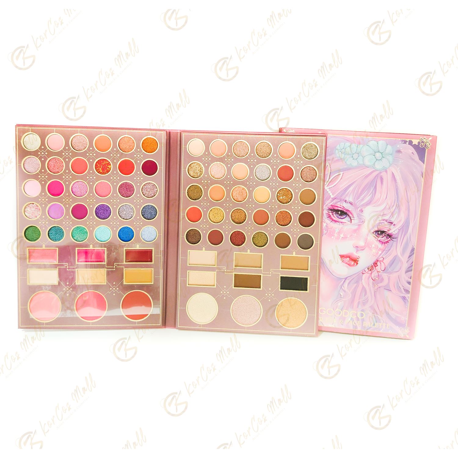 Palette de 78 Ombres à Paupières et produits pour le Visage GOODCO